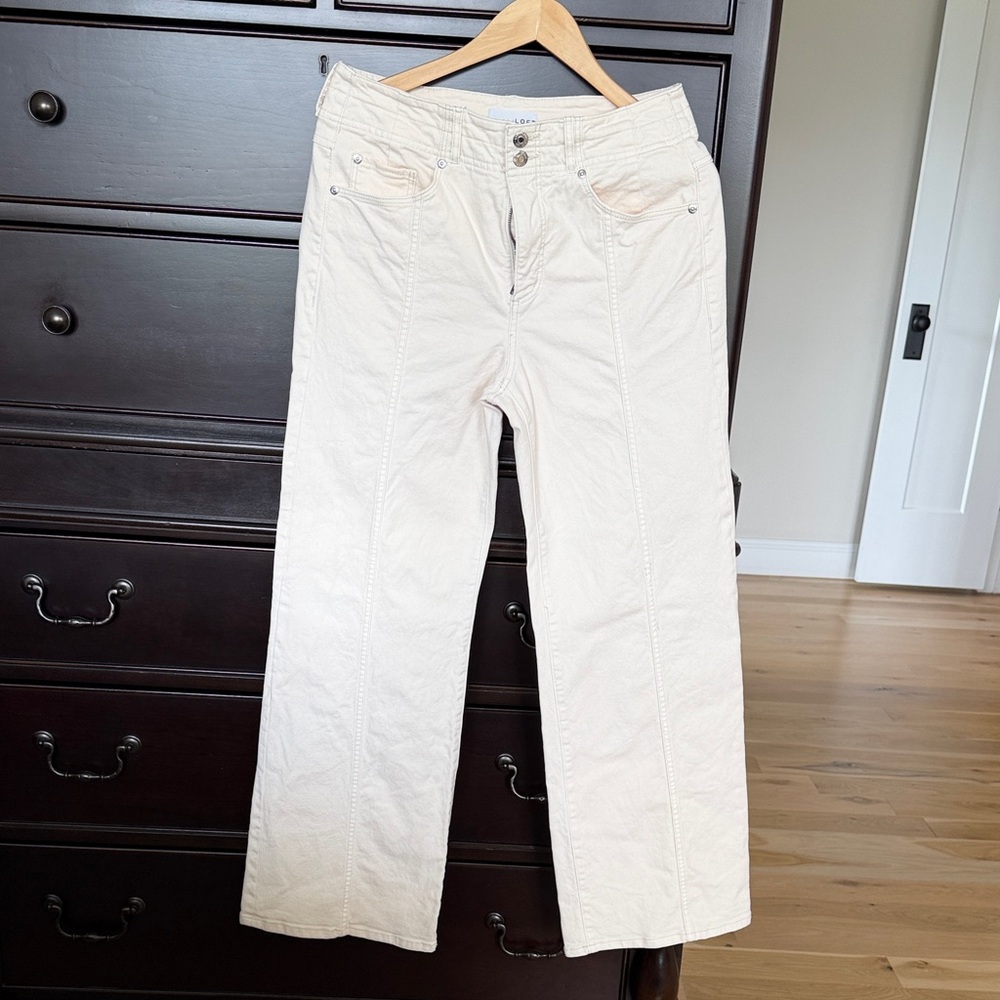 LOFT Soft Cream Pants